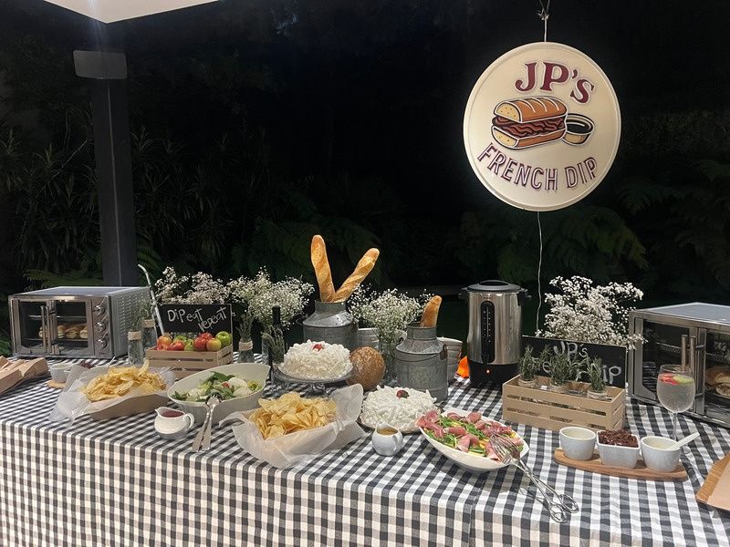 Catering de French Dip para eventos en CDMX